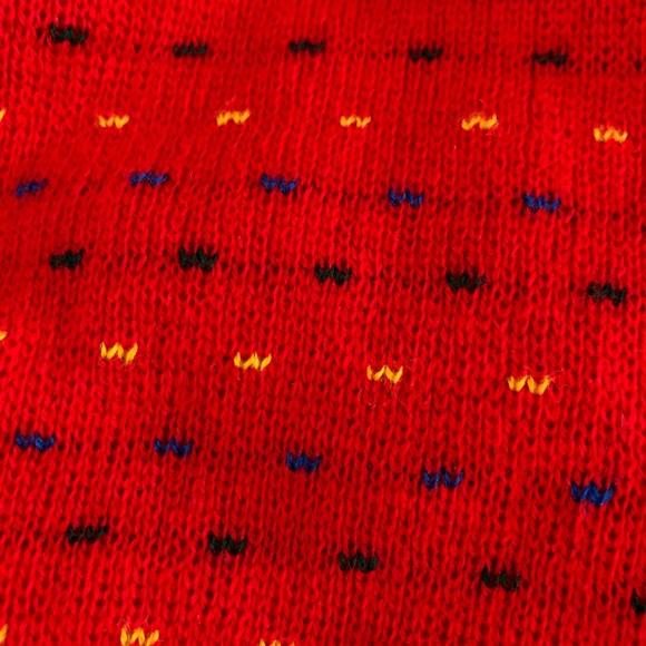 Vintage overside long sleeve Red soft knit sweater - Picture 7 of 8